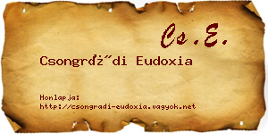 Csongrádi Eudoxia névjegykártya